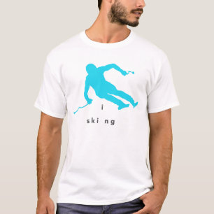 Skifahren-T-Shirt T-Shirt