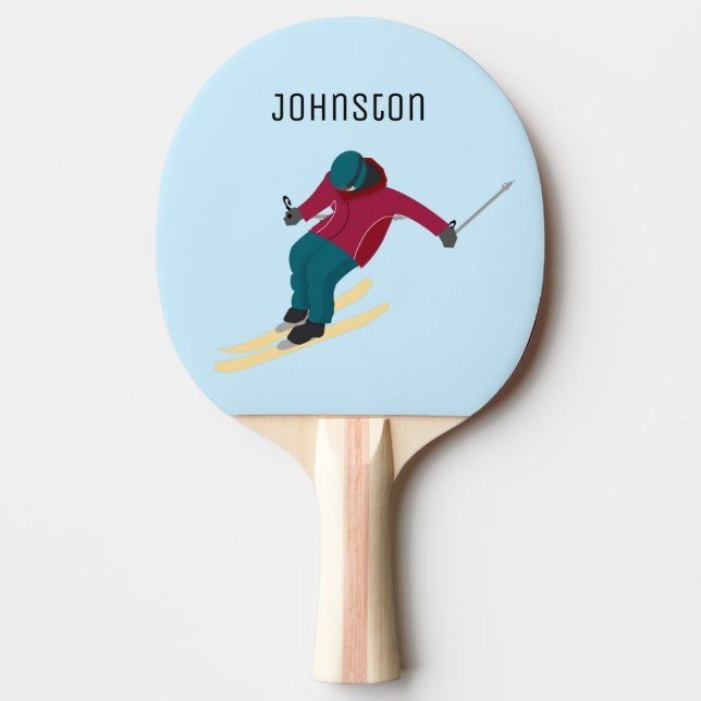 Skifahren Tischtennis Schläger (Vorderseite)