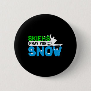 Skifahren und Snowboarden beten für Schneeschuhfah Button