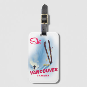 Skifahren Vancouver Kanada Gepäckanhänger