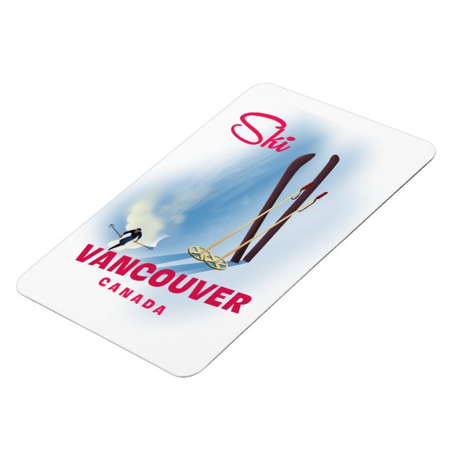 Skifahren Vancouver Kanada Magnet (Linke Seite)