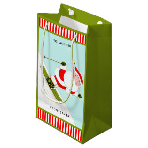 Skifahren Weihnachtsfeiertag Kleine Geschenktüte