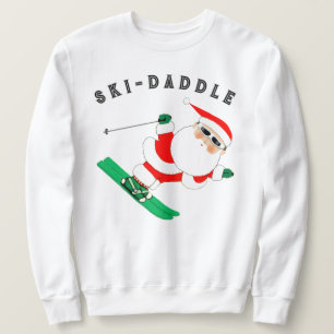 Skifahren Weihnachtsfeiertag Sweatshirt
