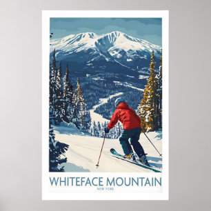 Skifahren Whiteface NY 1 Poster