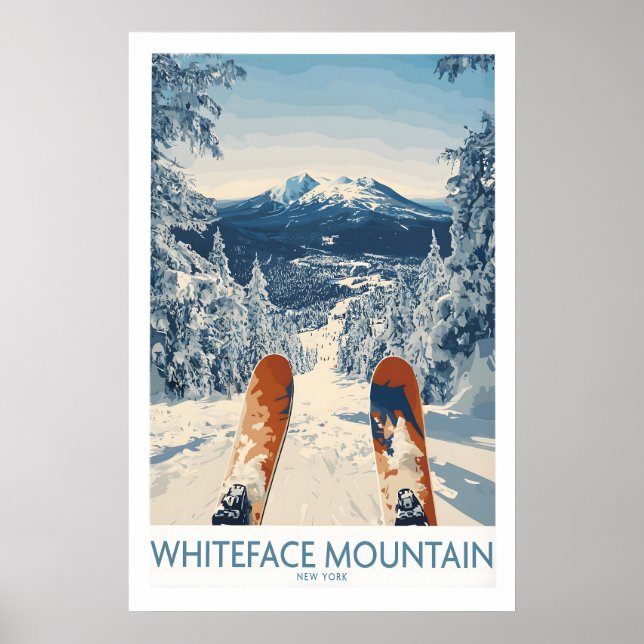 Skifahren Whiteface Poster 1 (Vorne)