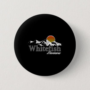Skifahren Whitefish Montana Bergliebhaber  Button