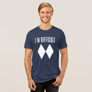 Skifahren Wintersport Hänge Gag Tri-Blend Shirt