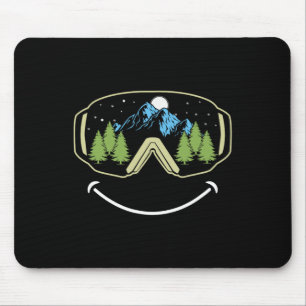 Skifahren Wintersportski Snowboard Goggles Schnee Mousepad