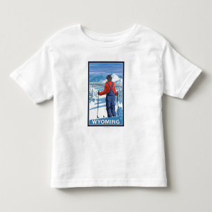 Skifahrer AdmiringWyoming Kleinkind T-shirt