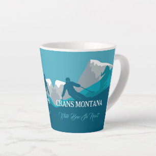 Skifahrer Alp Locarno Milchtasse