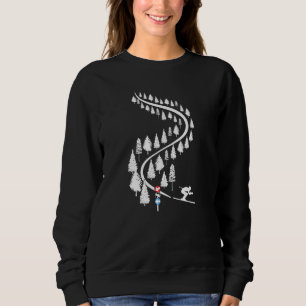Skifahrer Apres Ski Powder im tiefen Schnee Cool S Sweatshirt