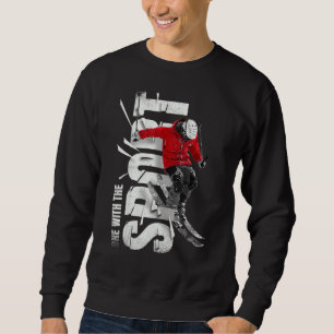 Skifahrer Berge Skifahren Alpin Wintersport Sweatshirt