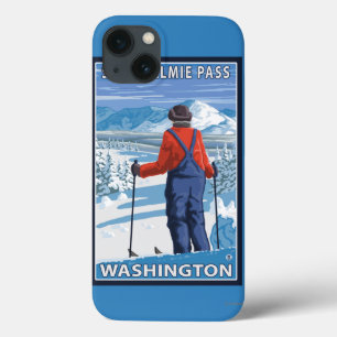 Skifahrer-Bewundern - Snoqualmie Durchlauf, Case-Mate iPhone Hülle