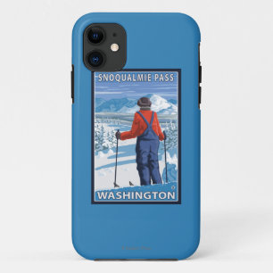 Skifahrer-Bewundern - Snoqualmie Durchlauf, Case-Mate iPhone Hülle