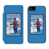 Skifahrer-Bewundern - Timberline-Häuschen, Oregon