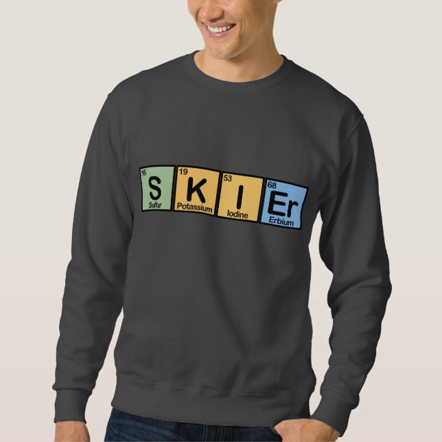 Skifahrer gemacht von den Elementen Sweatshirt (Vorderseite)