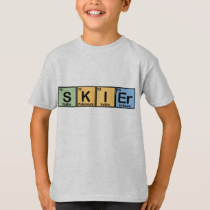 Skifahrer gemacht von den Elementen T-Shirt
