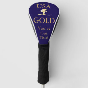 Skifahrer Golf Headcover