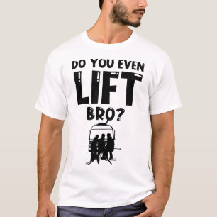 Skifahrer Herzschlag Ski T-Shirt