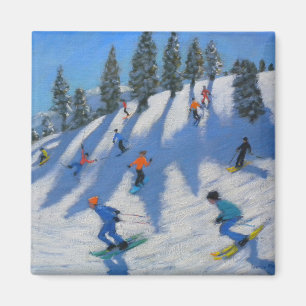 Skifahrer Lofer 2010 Magnet