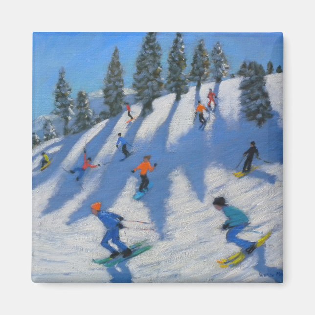 Skifahrer Lofer 2010 Magnet (Vorne)