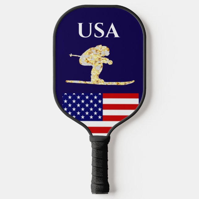 Skifahrer Pickleball Schläger (Vorderseite)