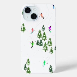 Skifahrer Skifahren Winterbaume Case-Mate iPhone Hülle
