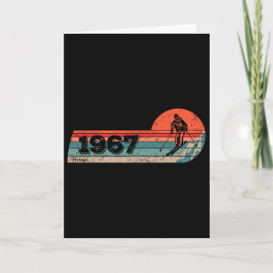 Skifahrer Skifahrer Vintage Geboren 1967 Geburtsta Karte