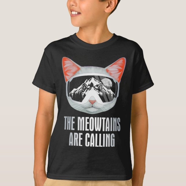 Skifahrer Snowboarden Die Berge sind T-Shirt (Vorderseite)