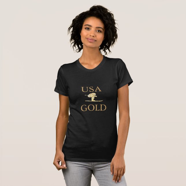 Skifahrer T-Shirt (Vorne ganz)