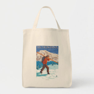 Skifahrer-tragende Schnee-Skis - Montana Tragetasche