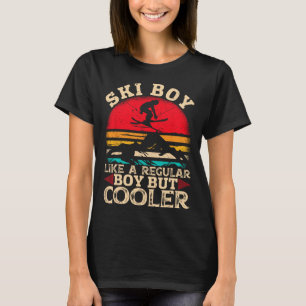 Skifahrer wie ein normaler Junge, aber cooler Lust T-Shirt