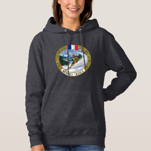 Skifahrerin Méribel, Frankreich Hoodie