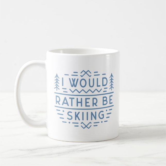Skifans kommen auf ihre Kosten Kaffeetasse (Links)