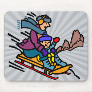 Skifans Skigebiet Schneesportsport Mousepad