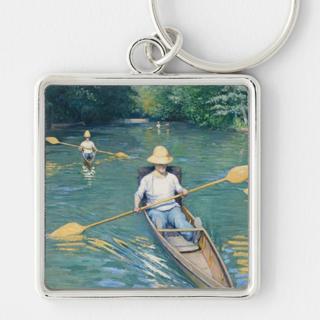 Skiffs durch Gustave Caillebotte Schlüsselanhänger (Vorne)