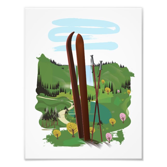 Skigebiet Fotodruck (Vorne)