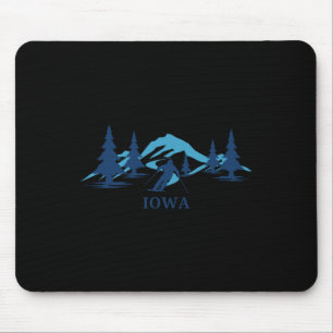 Skigebiet Iowa Skifahren Skifahrer Mousepad
