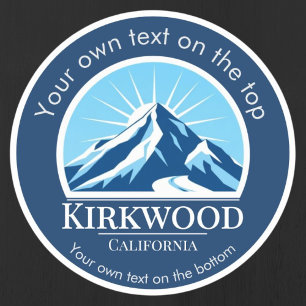Skigebiet Kirkwood California Aufkleber