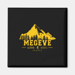 Skigebiet Megève Frankreich Alpin-Skiing Französis Magnet