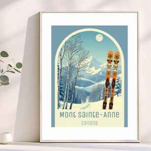 Skigebiet Mont Sainte-Anne Kanada Poster