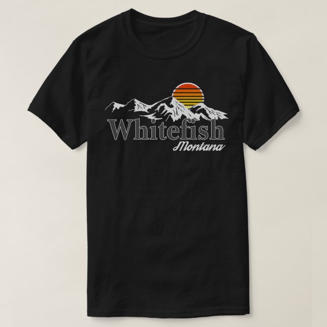 Skigebiet Montana T-Shirt (Design vorne)