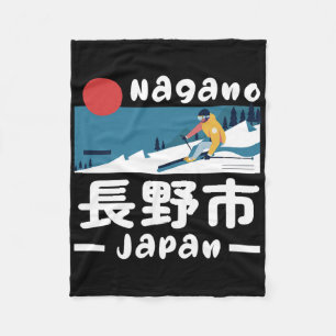 Skigebiet Nagano Japan Skifahren Japanische Alpen  Fleecedecke