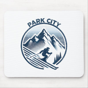 Skigebiet Park City Wintersport Utah Mousepad
