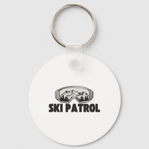 Skigebiet Patrol Winter Skifahren Goggles Bergtour Schlüsselanhänger