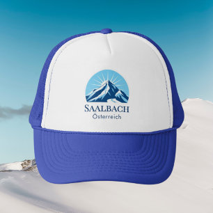 Skigebiet Saalbach Österreich Austria Hut Truckerkappe