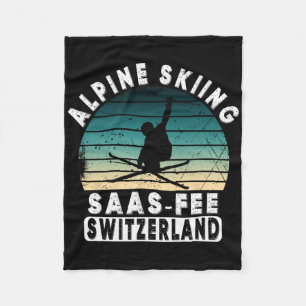 Skigebiet Saas-fee Schweizer Alpen Alpin-Ski Schwe Fleecedecke