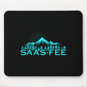Skigebiet Saas-fee Schweizer Alpen Skifahren Schwe Mousepad