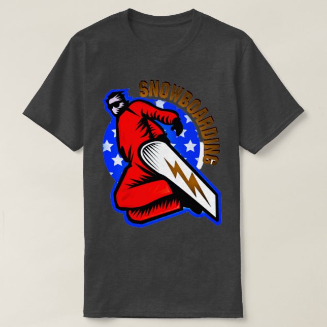 Skigebiet Snowboard2 T-Shirt (Design vorne)