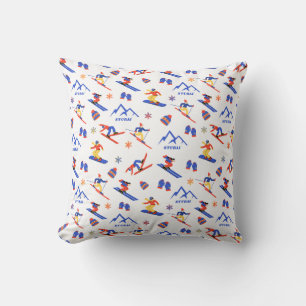 Skigebiet Stubaier Alpen Österreich Kissen
